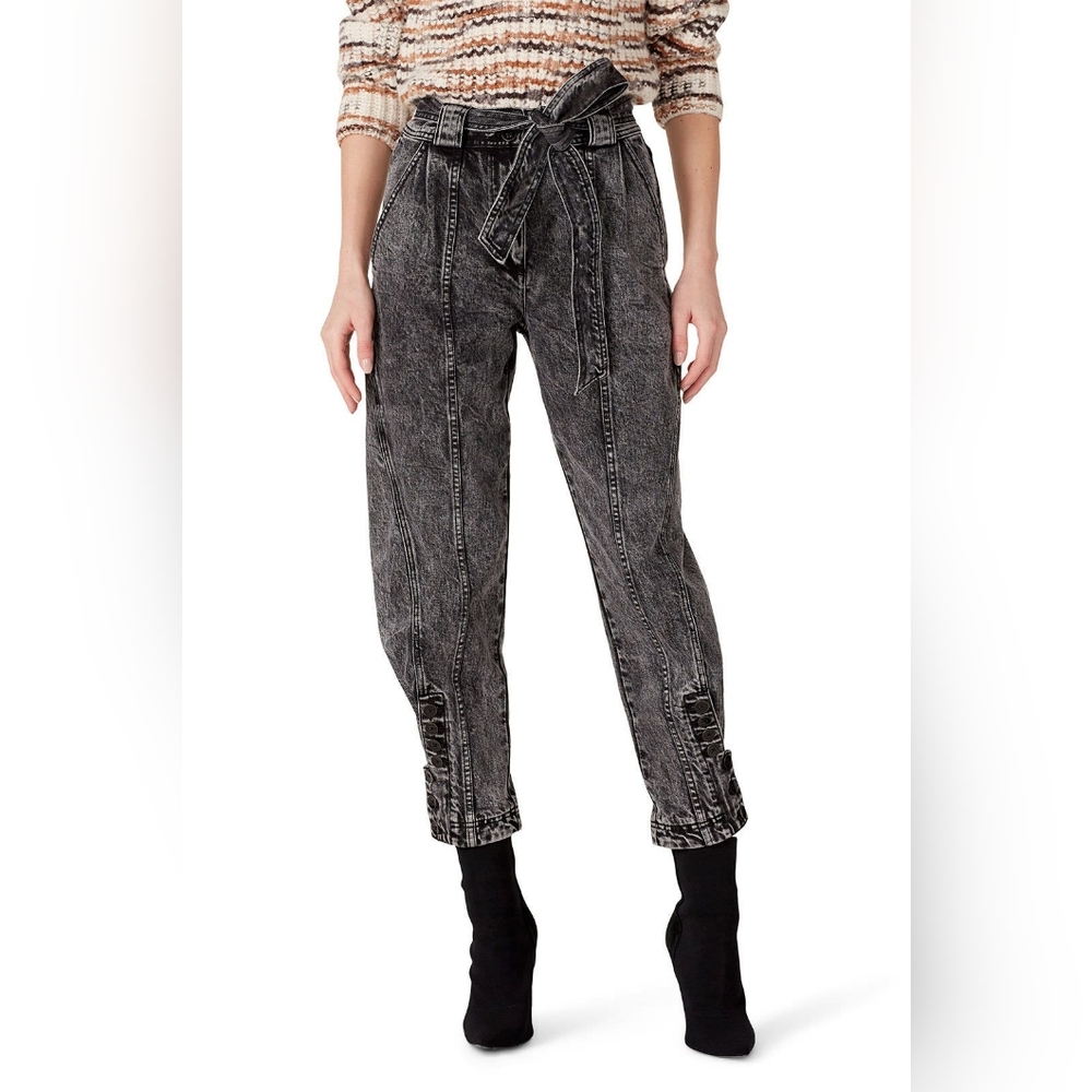 Ulla Johnson Black Ankle Cropped Jeans